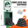 VEVOR Dog Waste Station, Commercial Dog Poop Station, 11.5 Gallons Pet Waste Bin with 50 Can Liners, Bag Dispenser & 600 Waste Bags