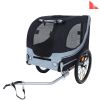 Large Folding Bike Trailer for Dogs ��� 120LB Capacity All-Terrain Pet Carrier, Durable Steel Frame for Cycling, Jogging, Camping & Outdoor Adventures